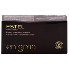 Краска для бровей и ресниц набор Enigma Estel коричневый 