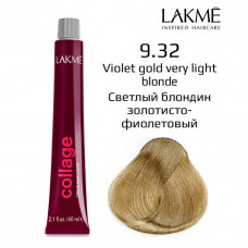 9/32 Суперсв.-белокурый золот фиолет крем-краска для волос 60 мл Collage Lakme