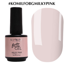 Komilfo Bottle Gel Milky Pink 15мл (c кисточкой)