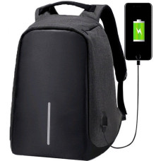 Рюкзак антивор Antivor MADORU c защитой от карманников и с USB, черный