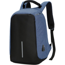 Рюкзак антивор Antivor MADORU c защитой от карманников и с USB, синий