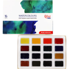 Набор акварельных красок ROSA Studio 16 цветов картон