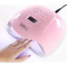Лампа для маникюра Nail Lamp SUN X Plus 120W UV/LED для покрытия ногтей гель лаком, гелем Pink