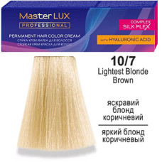 Фарба для волосся Master LUX professional 10.7 Яскравий Блонд Коричневий 60 мл 