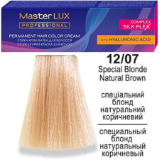 Фарба для волосся Master LUX professional 12.07 Спеціальний Блонд Натуральний Коричневий 60 мл
