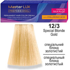 Фарба для волосся Master LUX professional 12.3 Спеціальний Блонд Золотистий 60мл