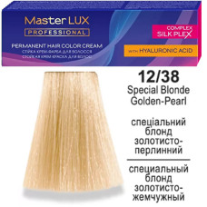 Фарба для волосся Master LUX professional 12.38  Спеціальний Блонд Перлинно-Попелястий 60мл